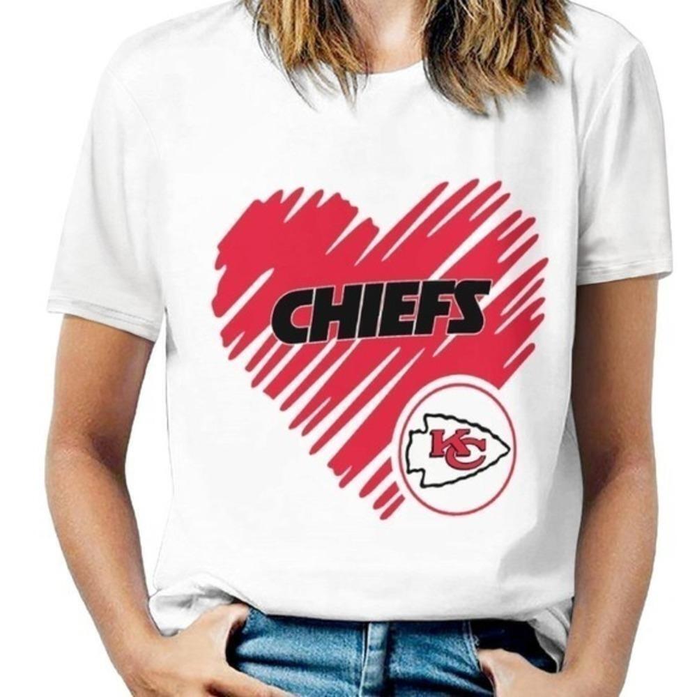 Love Style Kansas City Chiefs Womens Print Tshirt Gift Unisex T Shirt